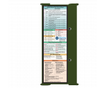 WhiteCoat Clipboard® Trifold - Army Green Physical Therapy Edition